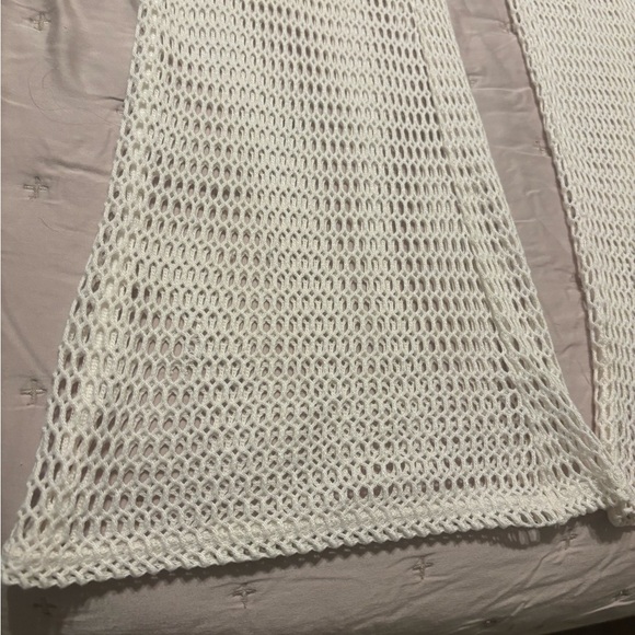 Shade & Shore Beige Crochet Knit Pants - Picture 7 of 8